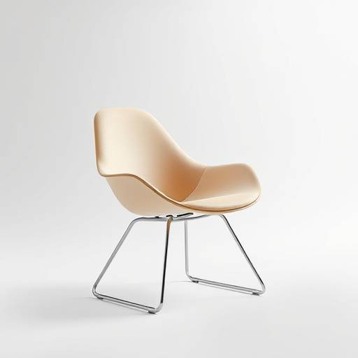 Cadeira de design moderno com estrutura metálica e assento ergonômico para máximo conforto.